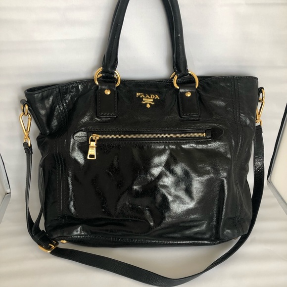 Large Prada Vitello Shine Tote - Picture 1 of 8